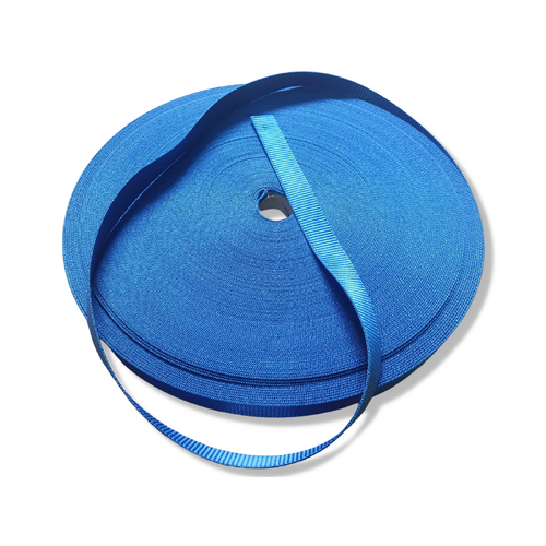 Polyester Light Duty Ribbed Webbing ROYAL BLUE 20mm x 10mt