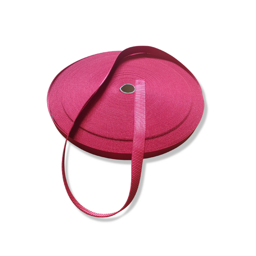 Polyester Light Duty Ribbed Webbing RED 20mm x 50mt