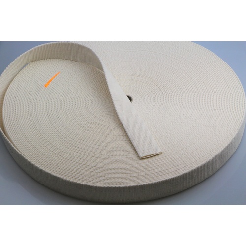 Cotton Webbing NATURAL 25mm x 50m