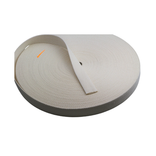 Cotton Webbing NATURAL 38mm x 10m